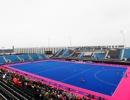 Games organisers defend hockey surface after injury