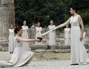 London Olympics torch lit in Ancient Olympia