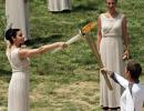 PHOTOS: London 2012 torch lit in Olympia