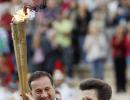 Flame for London Games formally handed over to Britain