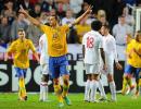 Inspired Ibrahimovic scores four, no Messi record