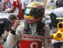 McLaren's Hamilton on pole in Brazil