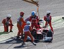 Alonso crashes out of Japanese GP