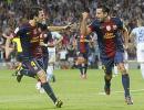 La Liga: Xavi, Messi score late to help Barca stay on top