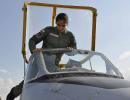 PHOTOS: Saina on Cloud 9 after IAF aircraft sortie