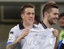 Serie A: Denis 12-minute hat-trick floors Inter