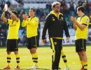 Dortmund hit six and Bayern four in easy wins