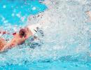 Franklin records personal best in 100m freestyle heat