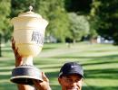 Woods coasts to seven-shot win at WGC-Bridgestone Invitational