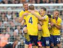 EPL PHOTOS: Arsenal ease past Fulham to end crisis talk