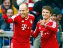 Robben double gives Bayern another win