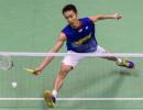 Lee first to use badminton's video line-call review