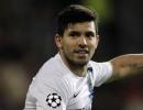 Man City suffer blow as Aguero ruled out for a month