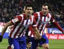 Costa double sends Atletico clear in La Liga