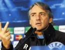 Mancini not looking at the table for another month