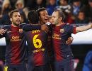 La Liga: Record for Barca as they march on at Malaga