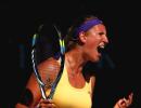 Azarenka comes through panic attack to set up Li final