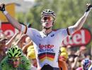 Greipel sprints to Tour stage win, Impey takes yellow