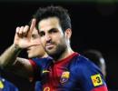 Fabregas returns to Barcelona training following recovery