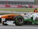 Force India celebrates 100th GP with double-score