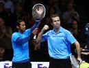 Birthday boy Leander and partner Stepanek in Aegon quarters