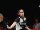 Saina in quarters at Singapore; Praneeth goes down fighting