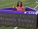 Rollins equals fourth-fastest hurdles time