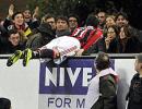 Serie A: Pazzini brace helps Milan leapfrog Lazio