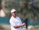 South African Aiken soars to three-shot lead in India