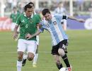 Messi's Argentina slip, Venezuela close to World Cup spot