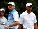 Distracted Garcia fumes at Woods after losing lead