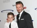 David, Brooklyn Beckham involved in a car crash