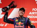 Four-times F1 champion Vettel joins greats with Indian GP win