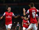 PHOTOS: Ozil sizzles for Arsenal; Barca struggle