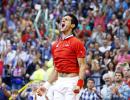 Djokovic hammers Raonic, Serbia level against Canada