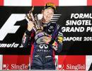 Formula One: Vettel vrooms to hat-trick win in Singapore