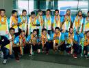 Rousing reception for Indian hockey team