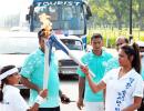 Drama at Asian Games Torch Lighting ceremony