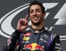 Ricciardo wins at Spa after title rivals collide