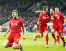 EPL PHOTOS: Gerrard helps in Liverpool win, United beat Stoke