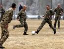 PHOTOS: Soldiers in Afghanistan play soccer in memory of WW1 truce