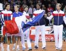 Davis Cup: France and Switzerland celebrate 3-0 leads, Serbia dumped