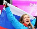 Sign of the times as Russian athlete shows faith