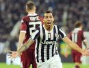 Serie A: Juve beat Torino in controversial derby tie; Milan held