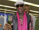 Rodman in North Korea with basketball bash on Kim's birthday