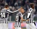 Serie A: Vidal brace helps Juve stay eight clear after 12th straight win