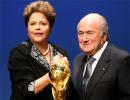 Blatter, Rousseff brush off World Cup problems