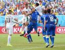 Godin header puts Uruguay in last 16 and Italy out