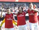 FA Cup: Arsenal score four to beat Everton; secure semis berth