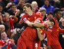 EPL PHOTOS: Gerrard, Sturridge strikes keep Liverpool in title race